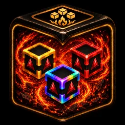 Ensemble de Cubes Feu
